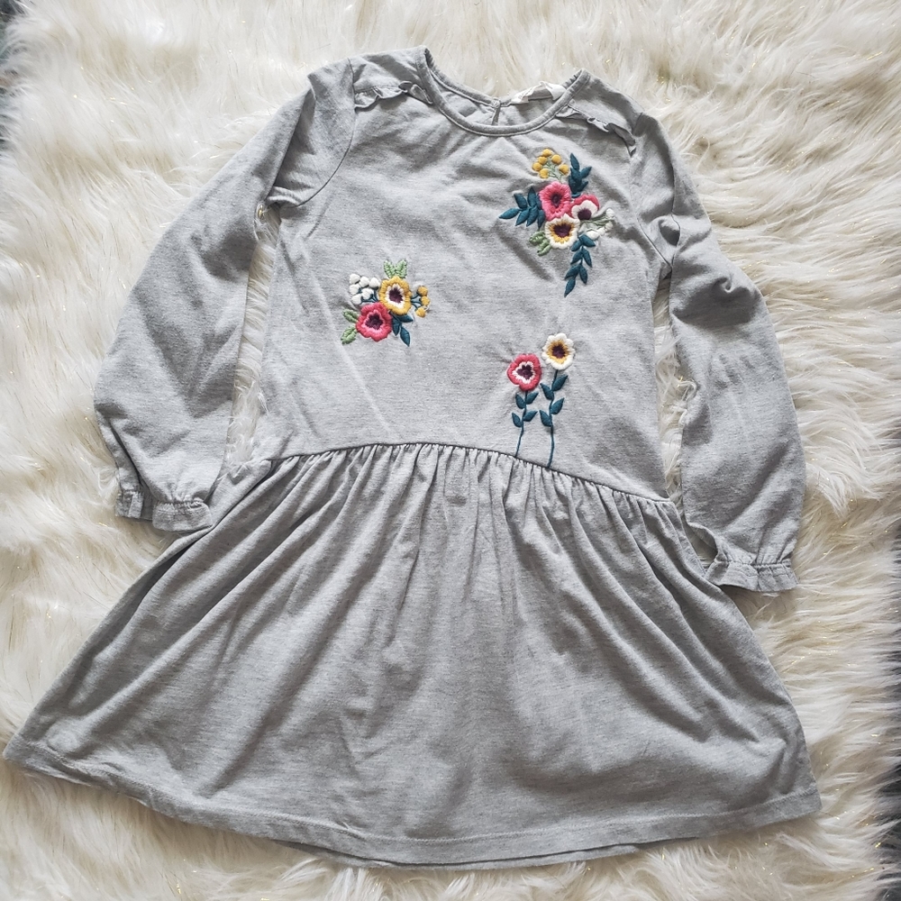 Girls Long-sleeved Dress